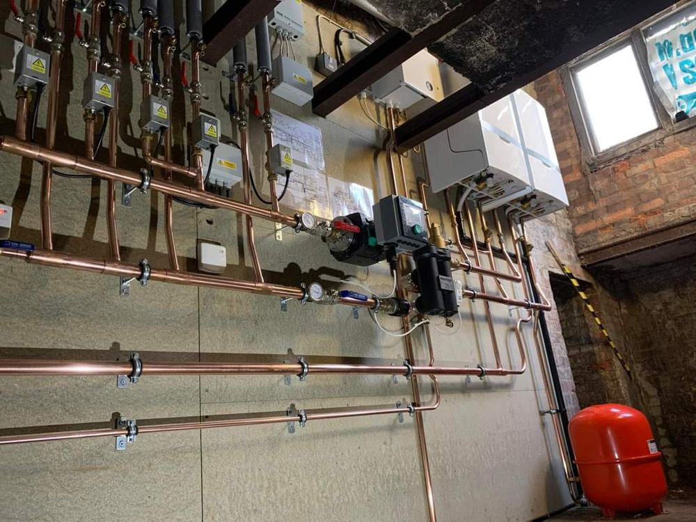 Commercial boiler service in a church, BA2